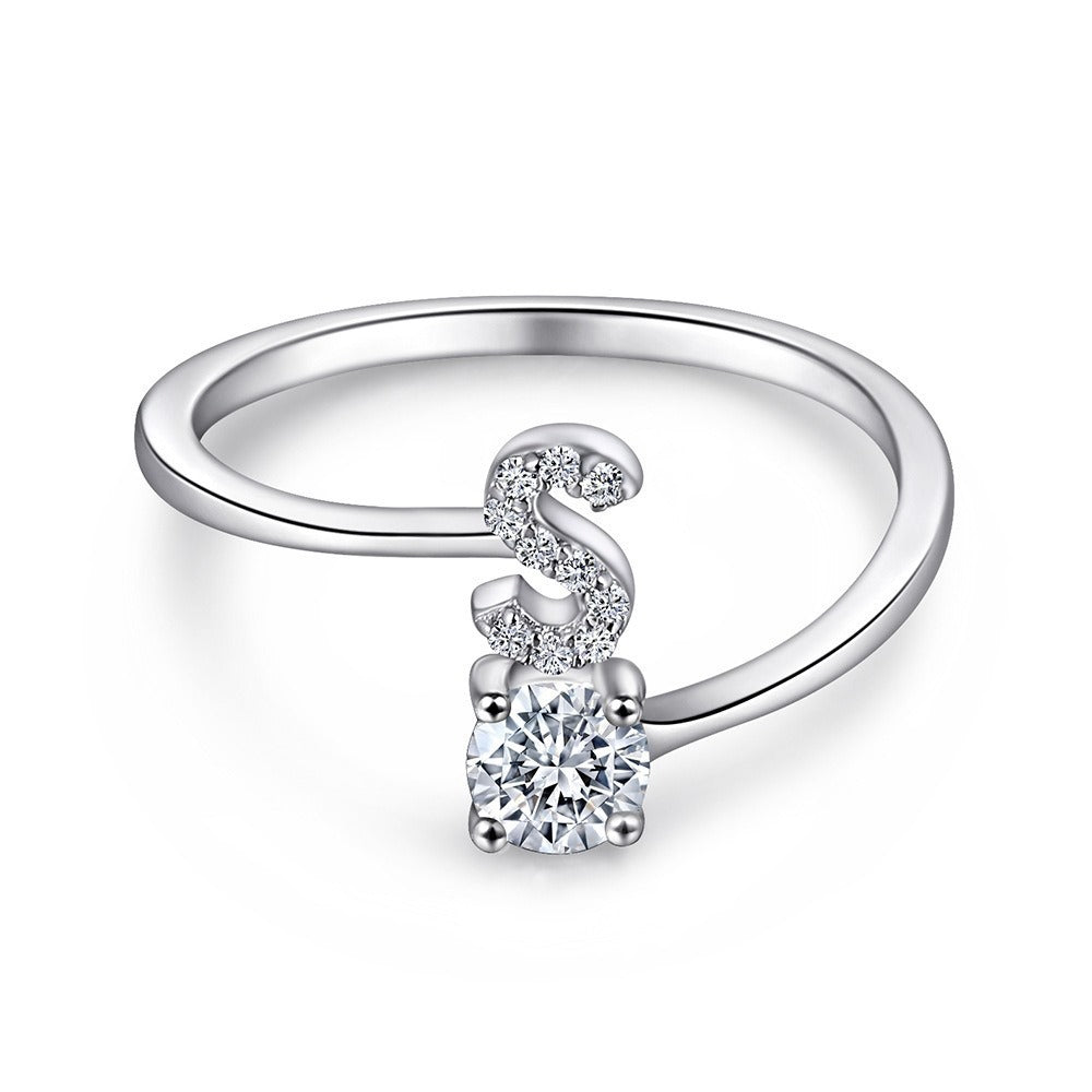 Initial Sterling Silver Ring – FabuLove