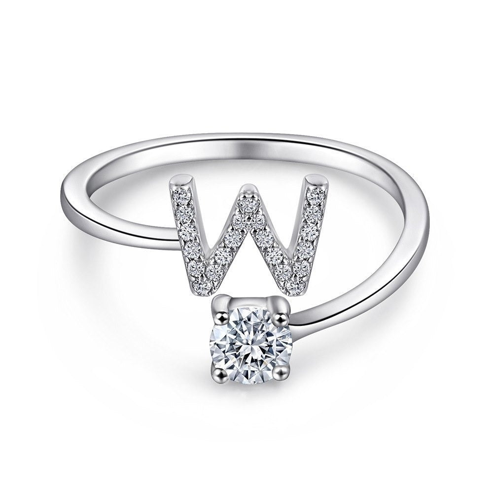 Initial Sterling Silver Ring – FabuLove