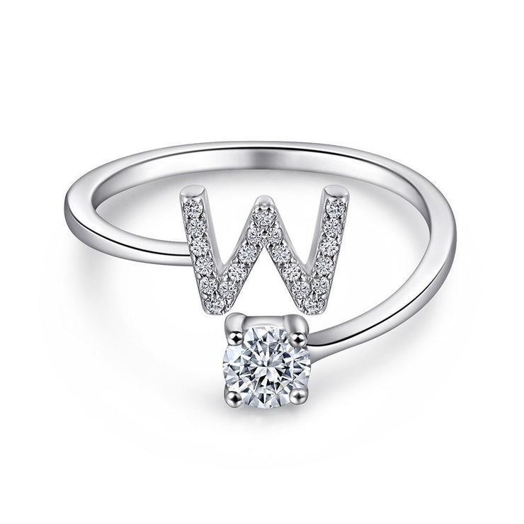 Initial Sterling Silver Ring – FabuLove