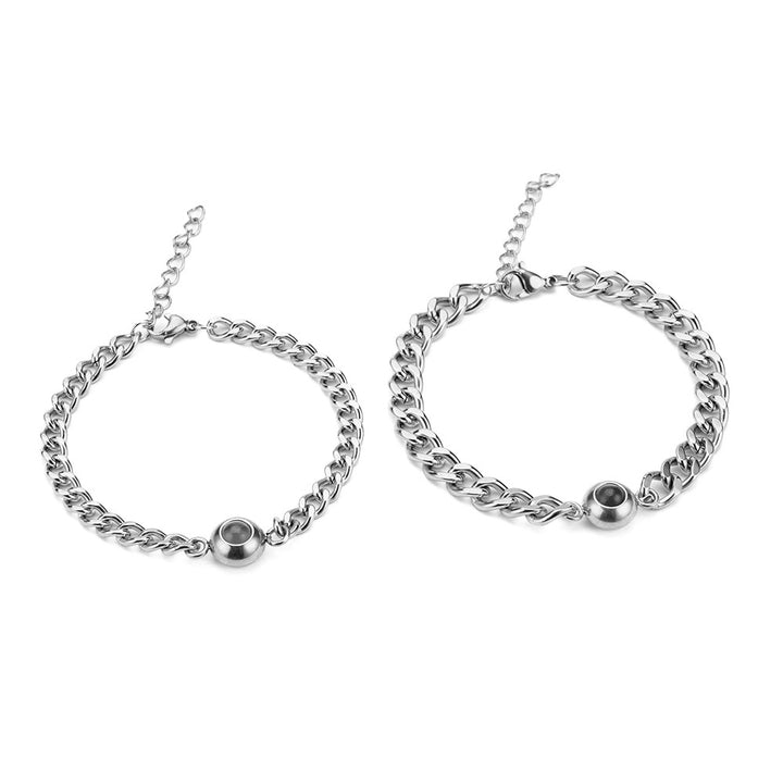 Set di braccialetti con proiezione in argento sterling