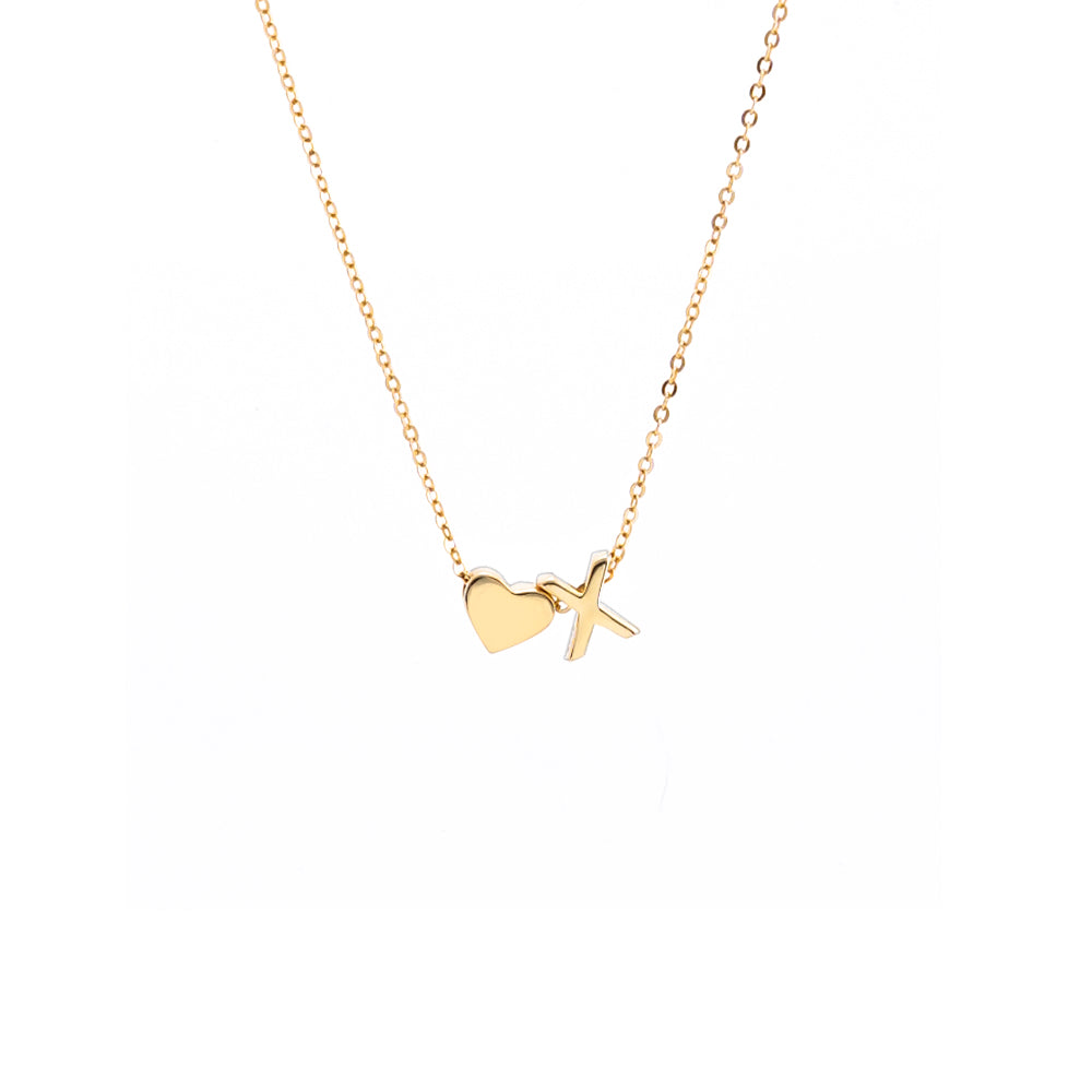 Collar con colgante inicial