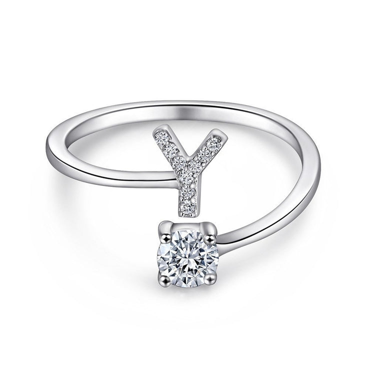 Initial Sterling Silver Ring – FabuLove