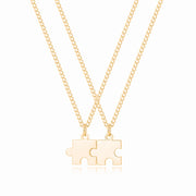Personalized Puzzle Necklace Set