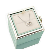 Eternal Rose Box Gift Bundle - W/ Engraved Necklace