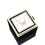 Eternal Rose Box Gift Bundle - W/ Engraved Necklace