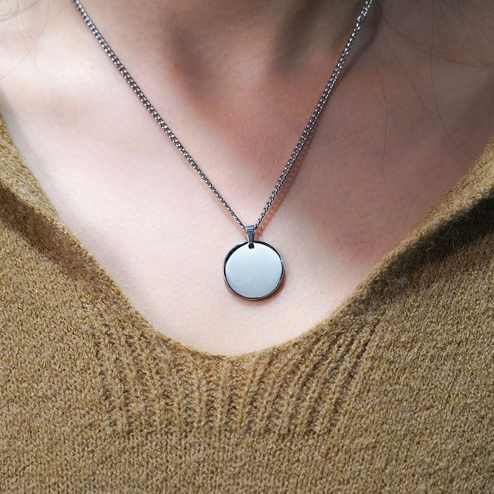 Collar con colgante de escritura a mano personalizado