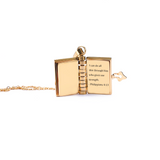 Collana con medaglione libro personalizzato