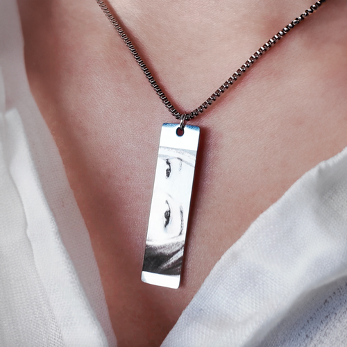 Personalized Eye Photo Necklace