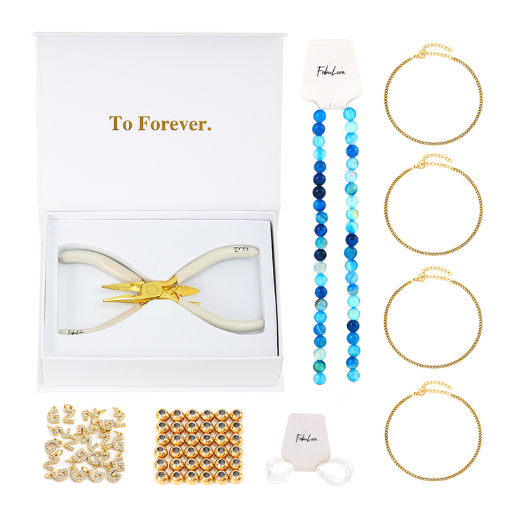 FabuLove Kit de bracelets en pierre d&