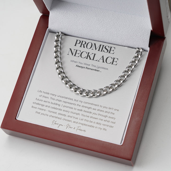 Sterling Silver Promise Necklace – FabuLove - Main Image