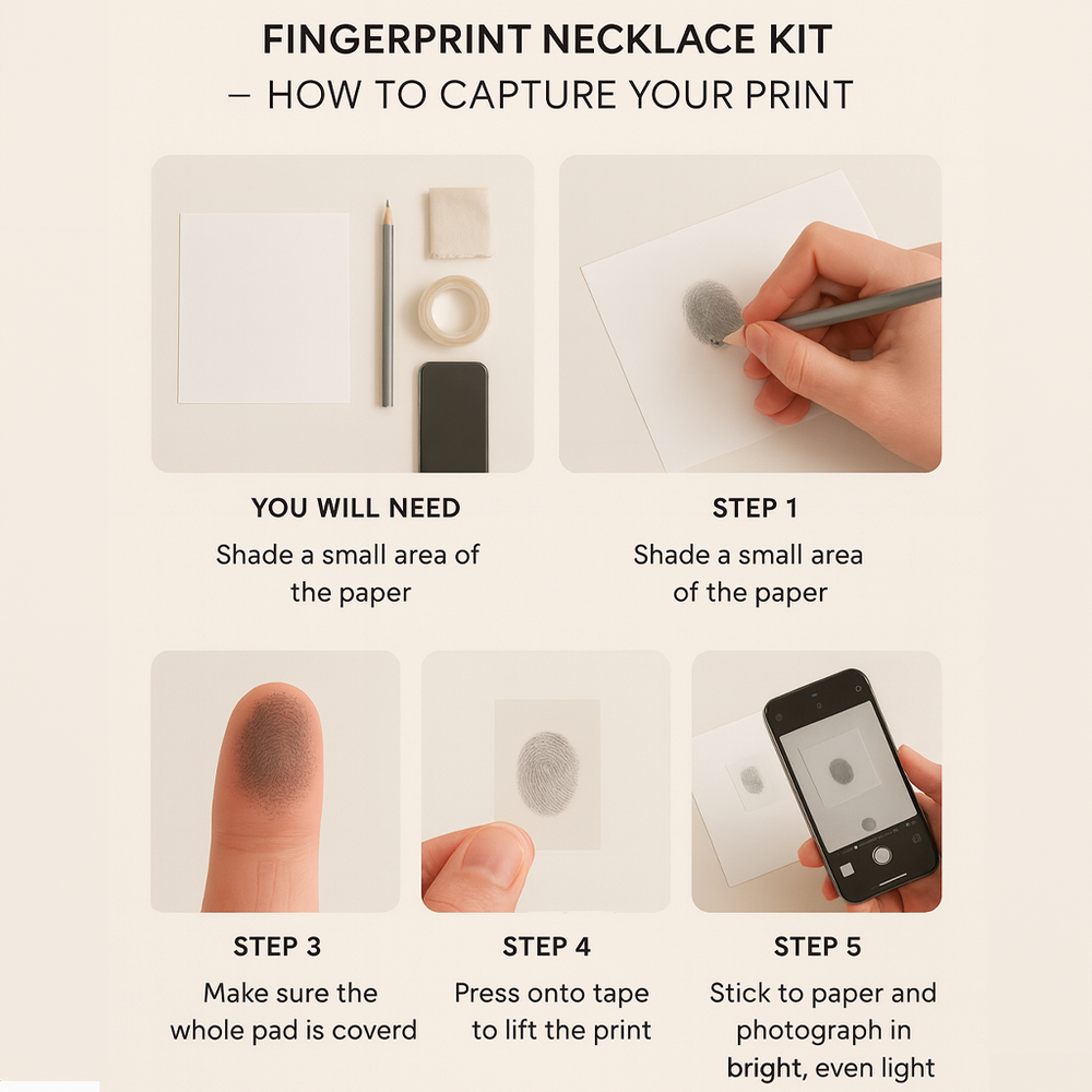 Heart Fingerprint Necklace