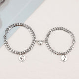 Conjunto de pulsera magnética con letras de amor